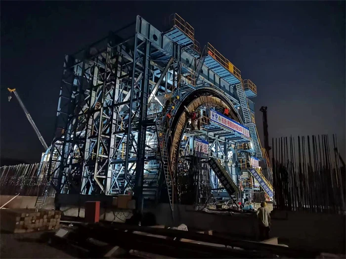 Sección completa Forma de acero Trolle de túnel de hormigón de hormigón