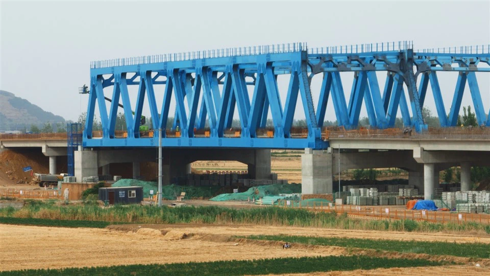 Puente de armadura de acero de alta velocidad